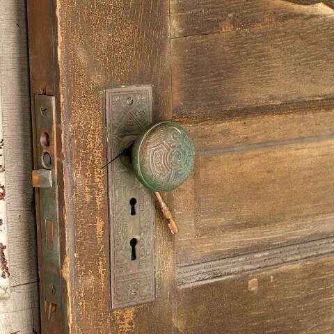 #44097 42x89 Antique Victorian Half-Lite Entry Door image 3