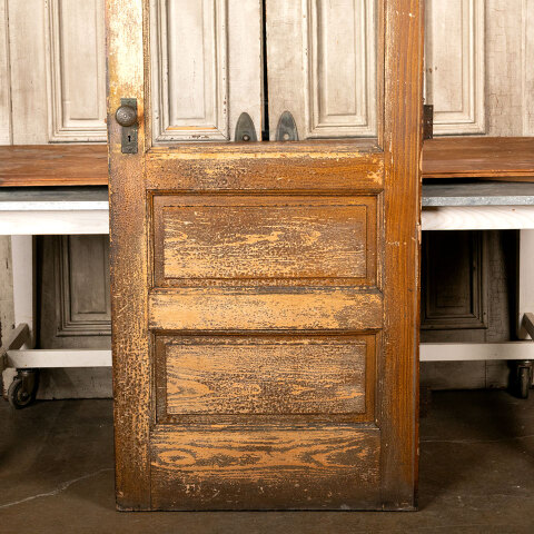 #44098 32x96 Salvaged Antique Half-Lite Entry Door image 6