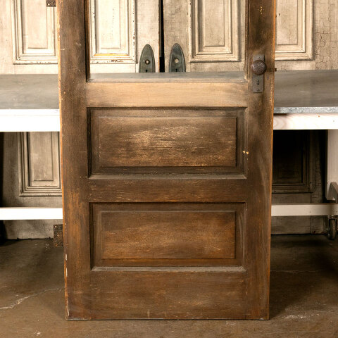 #44100 32x95 Salvaged Antique Half-Lite Entry Door image 6