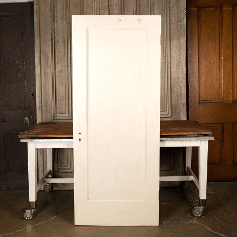 #44161 32x77 Salvaged Antique 1 Panel Interior Door image 4