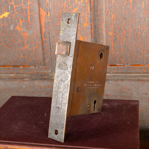 #44192 Antique Russell Erwin Door Mortise Lock Set image 3