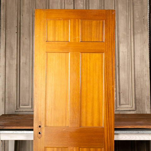 #44206 30x78 Salvaged Vintage 6 Panel Interior Door image 6