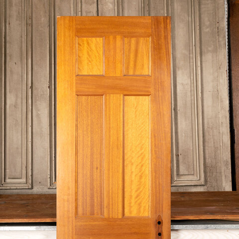 #44209 24x77 Salvaged Vintage 6 Panel Interior Door image 2