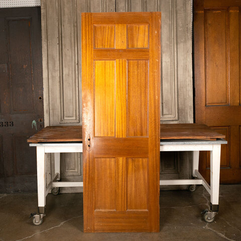 #44211 28x79 Salvaged Vintage 6 Panel Interior Door image 4