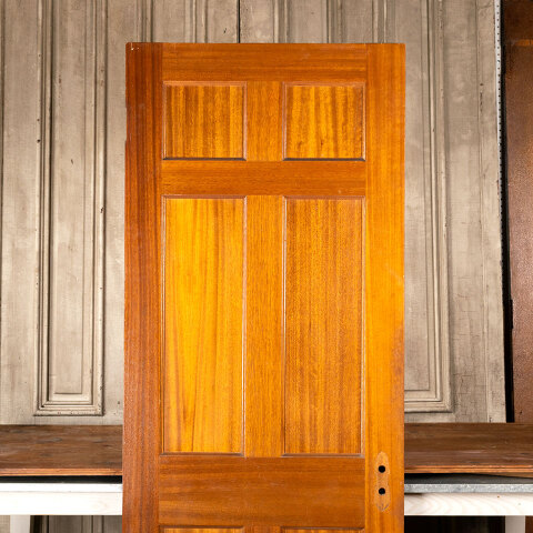 #44212 30x80 Salvaged Vintage 6 Panel Interior Door image 2