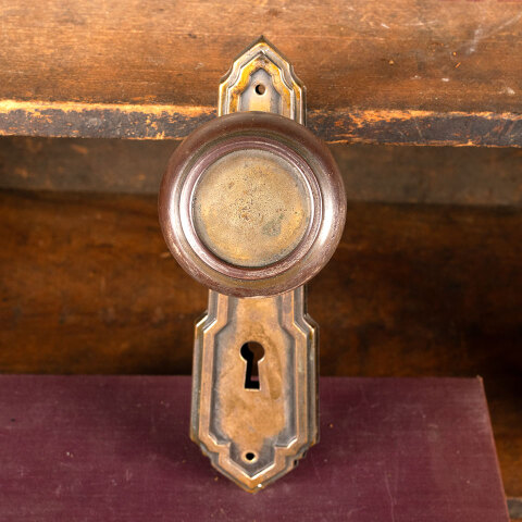 #44217 Salavged Antique Art Deco Door Hardware Set image 4