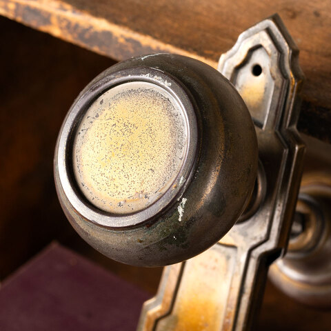 #44217 Salavged Antique Art Deco Door Hardware Set image 6