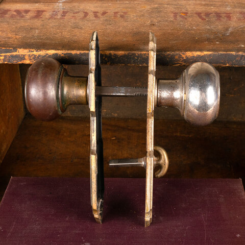 #44220 Salvaged Antique Art Deco Door Hardware Set image 6