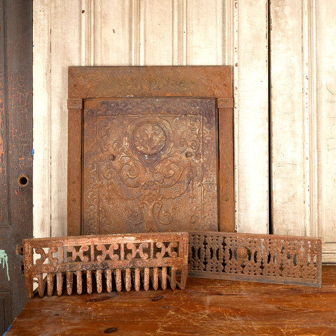 #44247 Antique Fireplace Surround & Summer Cover image 4