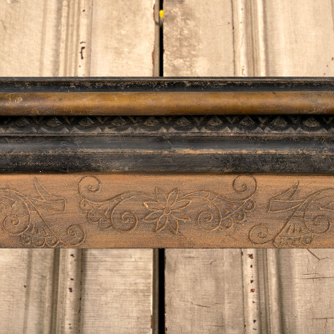 #44259 Salvaged Antique Cast Iron Fireplace Surround image 3