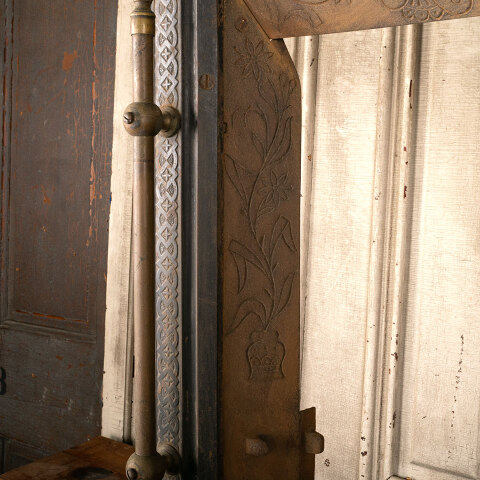 #44259 Salvaged Antique Cast Iron Fireplace Surround image 6