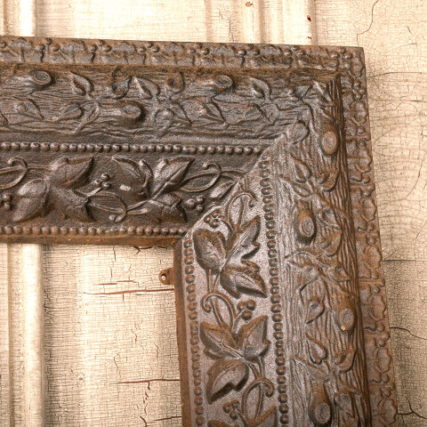 #44263 Salvaged Antique Cast Iron Fireplace Surround image 5