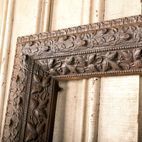 #44263 Salvaged Antique Cast Iron Fireplace Surround image 3