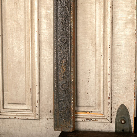 #44266 Salvaged Antique Cast Iron Fireplace Surround image 3