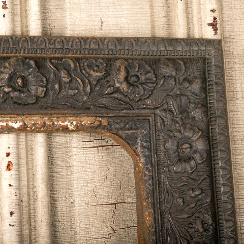 #44266 Salvaged Antique Cast Iron Fireplace Surround image 4