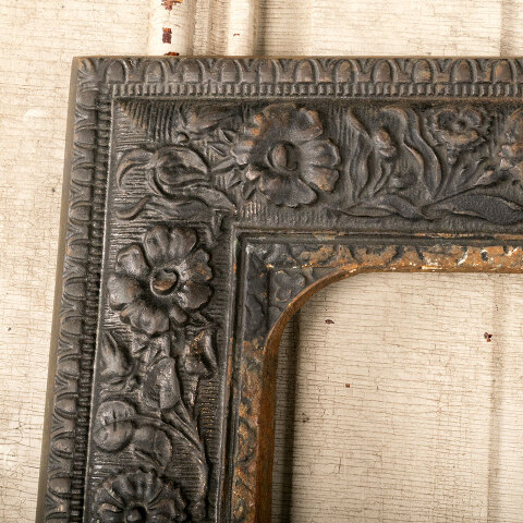 #44266 Salvaged Antique Cast Iron Fireplace Surround image 2