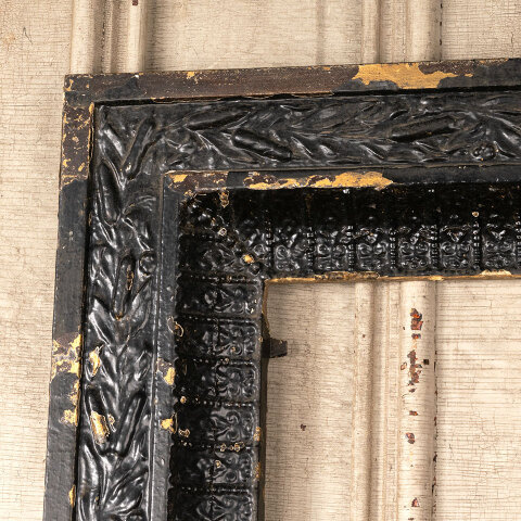 #44268 Salvaged Antique Cast Iron Fireplace Surround image 2