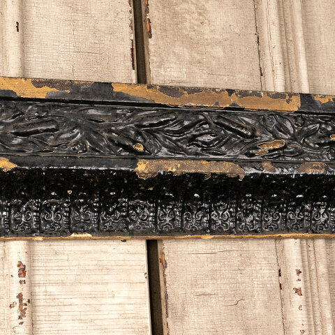 #44268 Salvaged Antique Cast Iron Fireplace Surround image 4