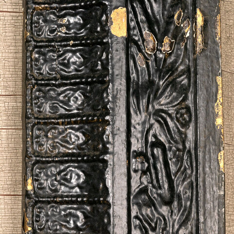 #44268 Salvaged Antique Cast Iron Fireplace Surround image 5