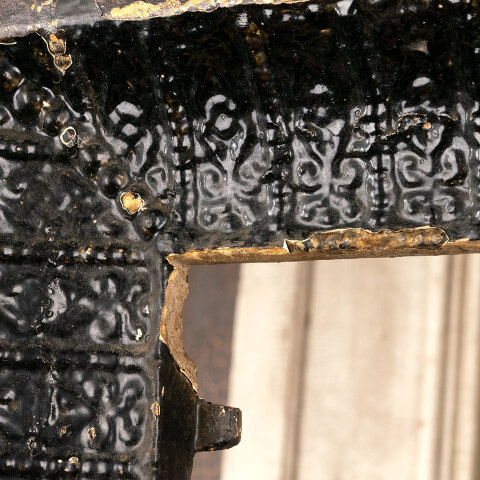 #44268 Salvaged Antique Cast Iron Fireplace Surround image 6