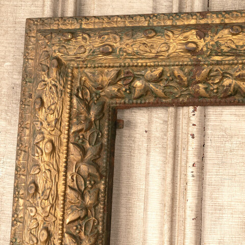 #44269 Salvaged Antique Cast Iron Fireplace Surround image 2