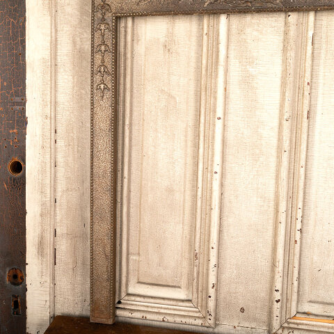 #44272 Salvaged Antique Cast Iron Fireplace Surround image 3