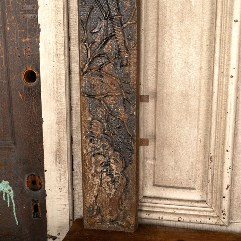 #44276 Salvaged Antique Cast Iron Fireplace Surround image 3