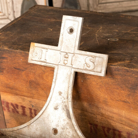 #44282 Antique Cast Metal Holy Water Font / Stoup image 2