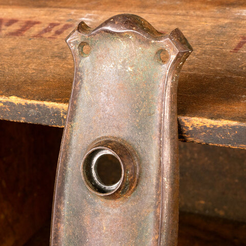 #44312 Antique Doorknob Backplate Door Hardware image 2