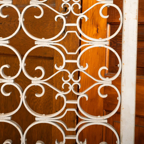 #44326 Vintage Wrought Iron Screen Panel Table Base image 7