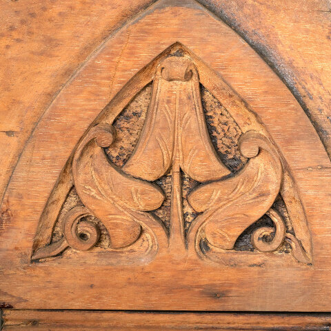 #44329 Salvaged Antique Carved Wood Pilaster image 8