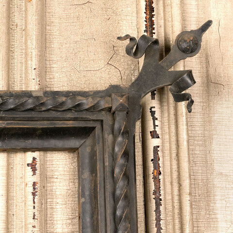 #44363 Antique Wrought Iron Fireplace Surround image 6