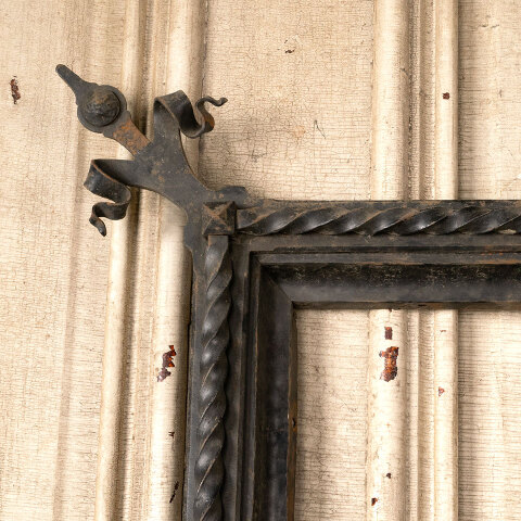 #44363 Antique Wrought Iron Fireplace Surround image 2