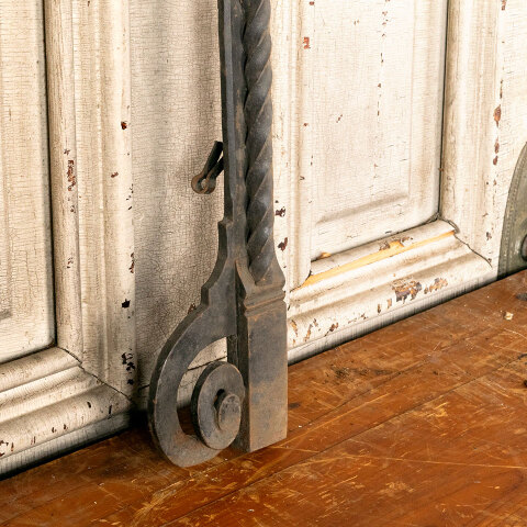 #44363 Antique Wrought Iron Fireplace Surround image 4