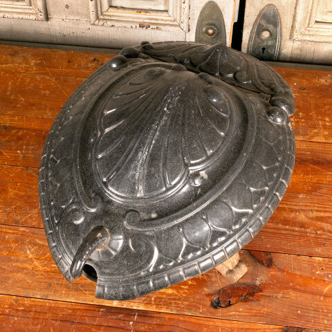 #44371 Cast Iron Porcelain Enameled Coal Hod Scuttle image 6