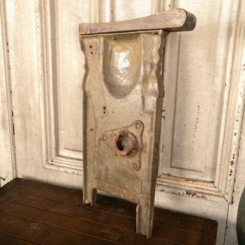 #44377 Antique Cast Iron Figural Theater Seat End image 6