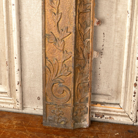 #44397 Salvaged Antique Cast Iron Fireplace Surround image 3