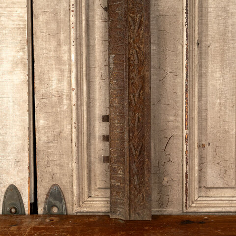 #44398 Salvaged Antique Cast Iron Fireplace Surround image 5