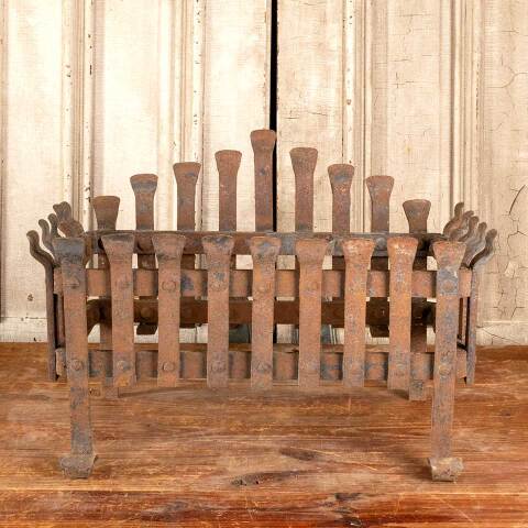 #44420 Antique Wrought Iron Fireplace Log Holder image 2