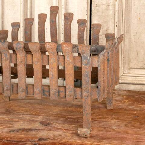 #44420 Antique Wrought Iron Fireplace Log Holder image 6