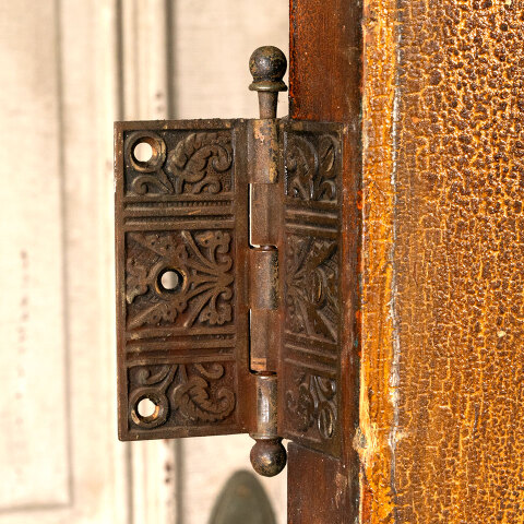 #44458 32x96 Salvaged Antique Half-Lite Entry Door image 7