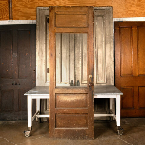 #44458 32x96 Salvaged Antique Half-Lite Entry Door image 5