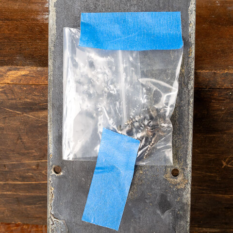 #44473 Antique Brass Door Push Plate Hardware image 5