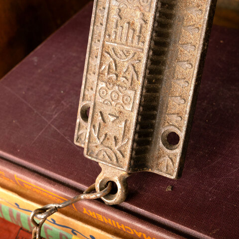 #44493 Antique Victorian Door Bolt Lock Hardware image 3