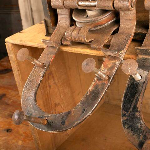 #44517 Antique Cast Iron Barn Door Trolley Hardware image 6