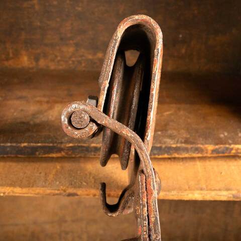 #44517 Antique Cast Iron Barn Door Trolley Hardware image 7