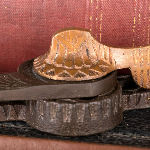 #44534 Antique Ornate Victorian Sash Window Lock image 5