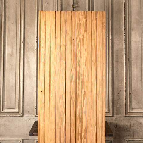 #44616 21x72 Salvaged Antique Pine Beadboard Door image 2