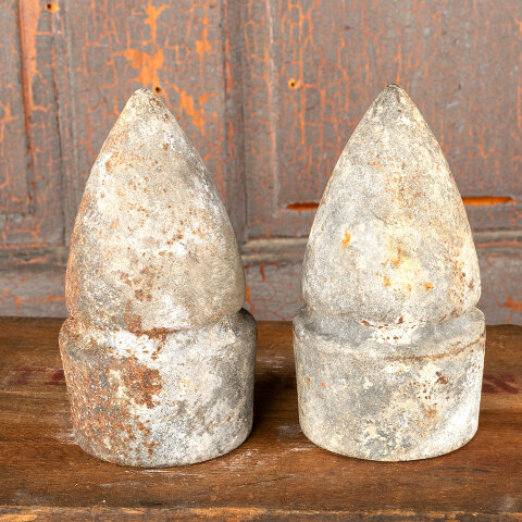 #44729 Salvaged Cast Metal Fence Post Finials image 2