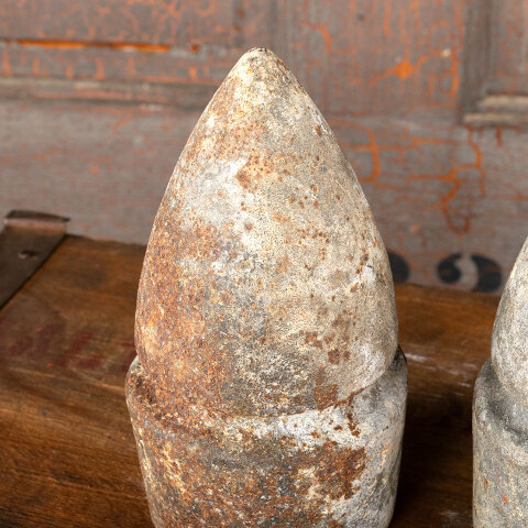 #44729 Salvaged Cast Metal Fence Post Finials image 3